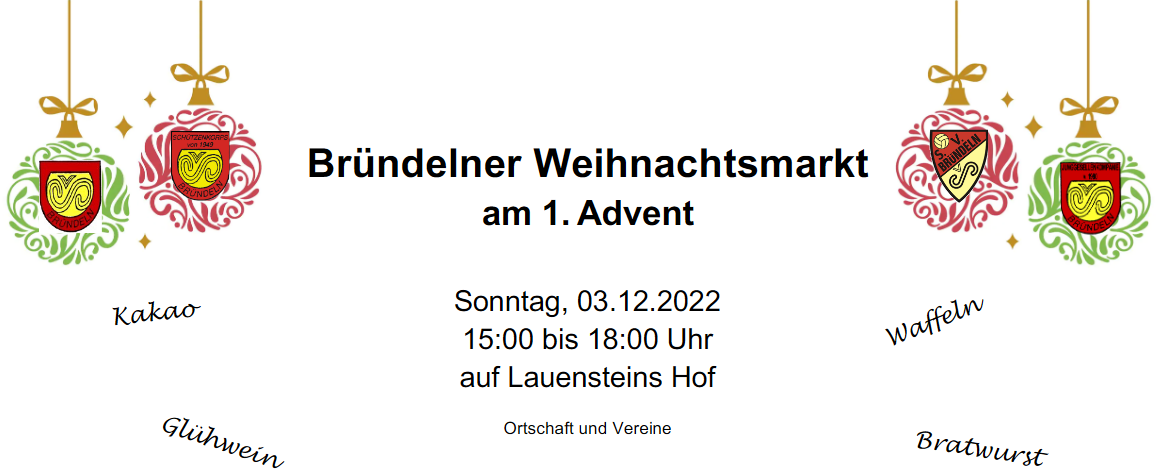 Weihnachtsmarkt in Bründeln